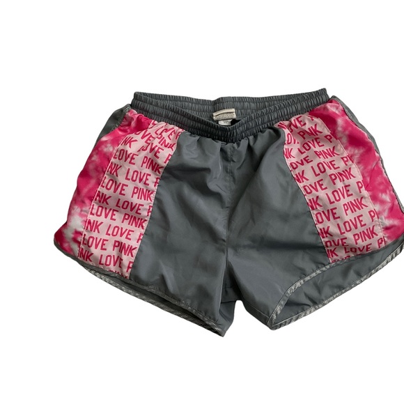 Pink By Victoria Secret Womans  XS Gray & Pink Lined Running Shorts - Picture 4 of 8
